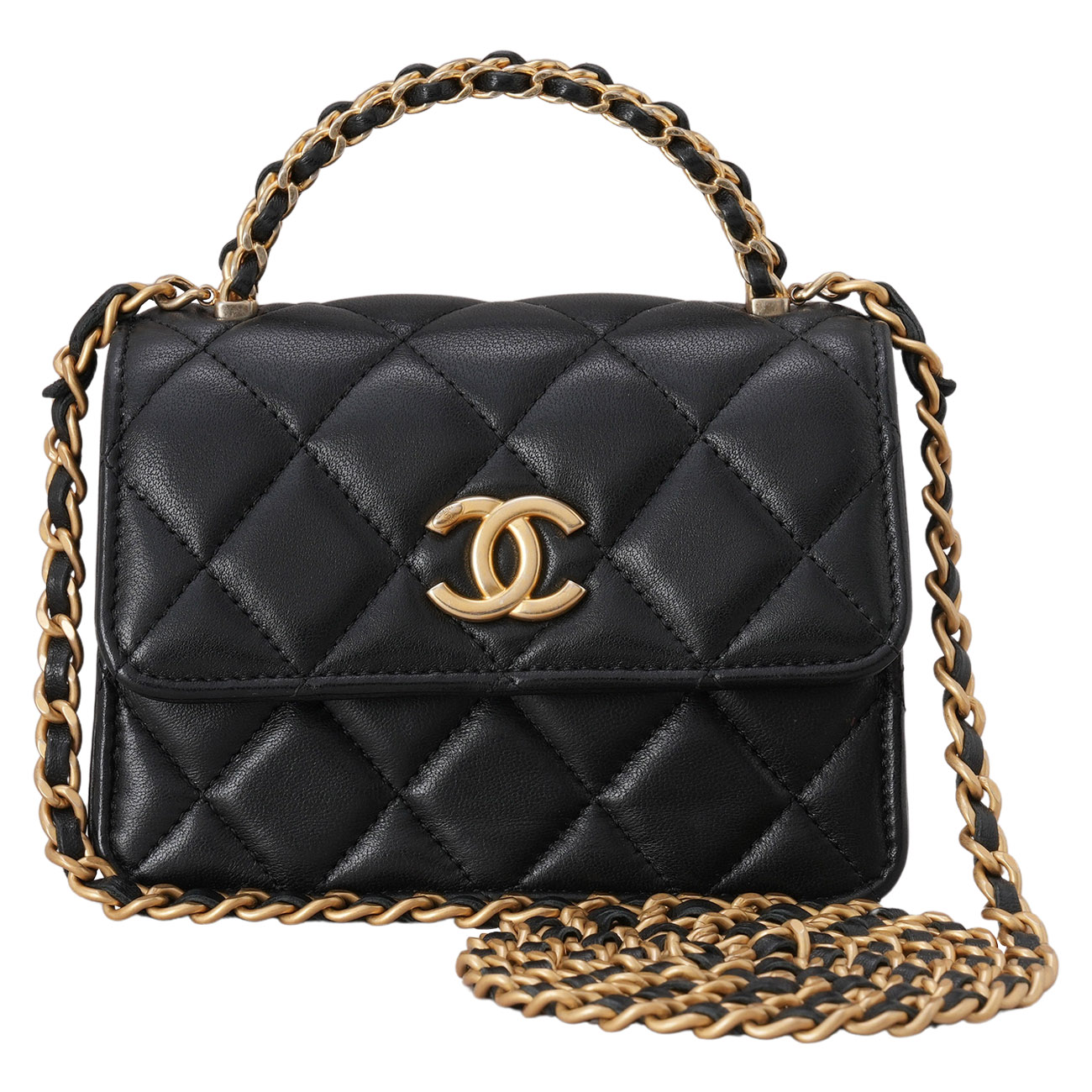 CHANEL(USED)샤넬 AP3010 체인 탑핸들 미니 크로스백