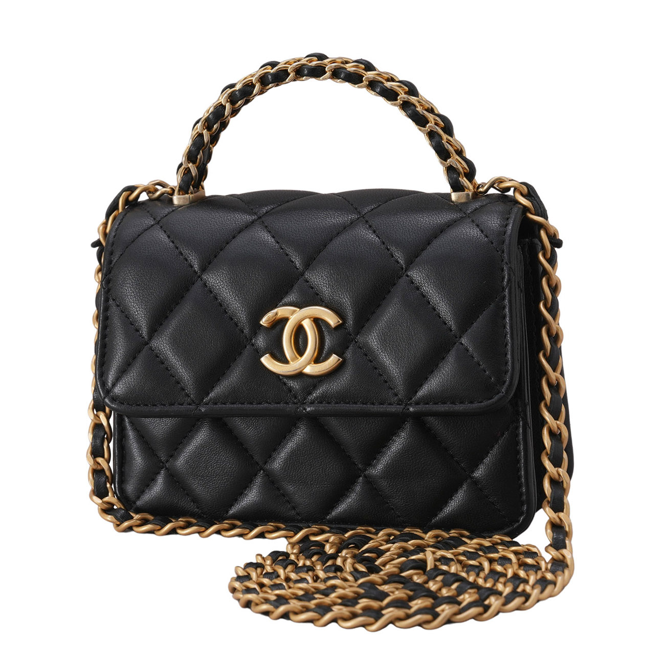 CHANEL(USED)샤넬 AP3010 체인 탑핸들 미니 크로스백
