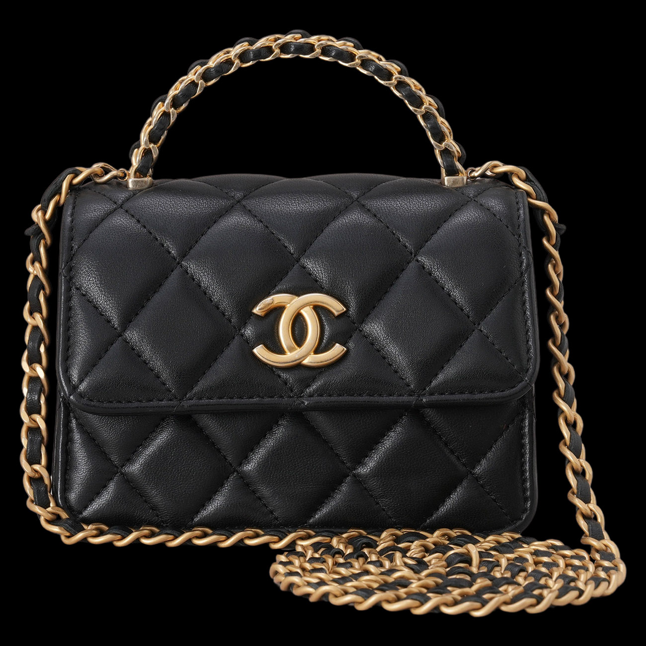 CHANEL(USED)샤넬 AP3010 체인 탑핸들 미니 크로스백