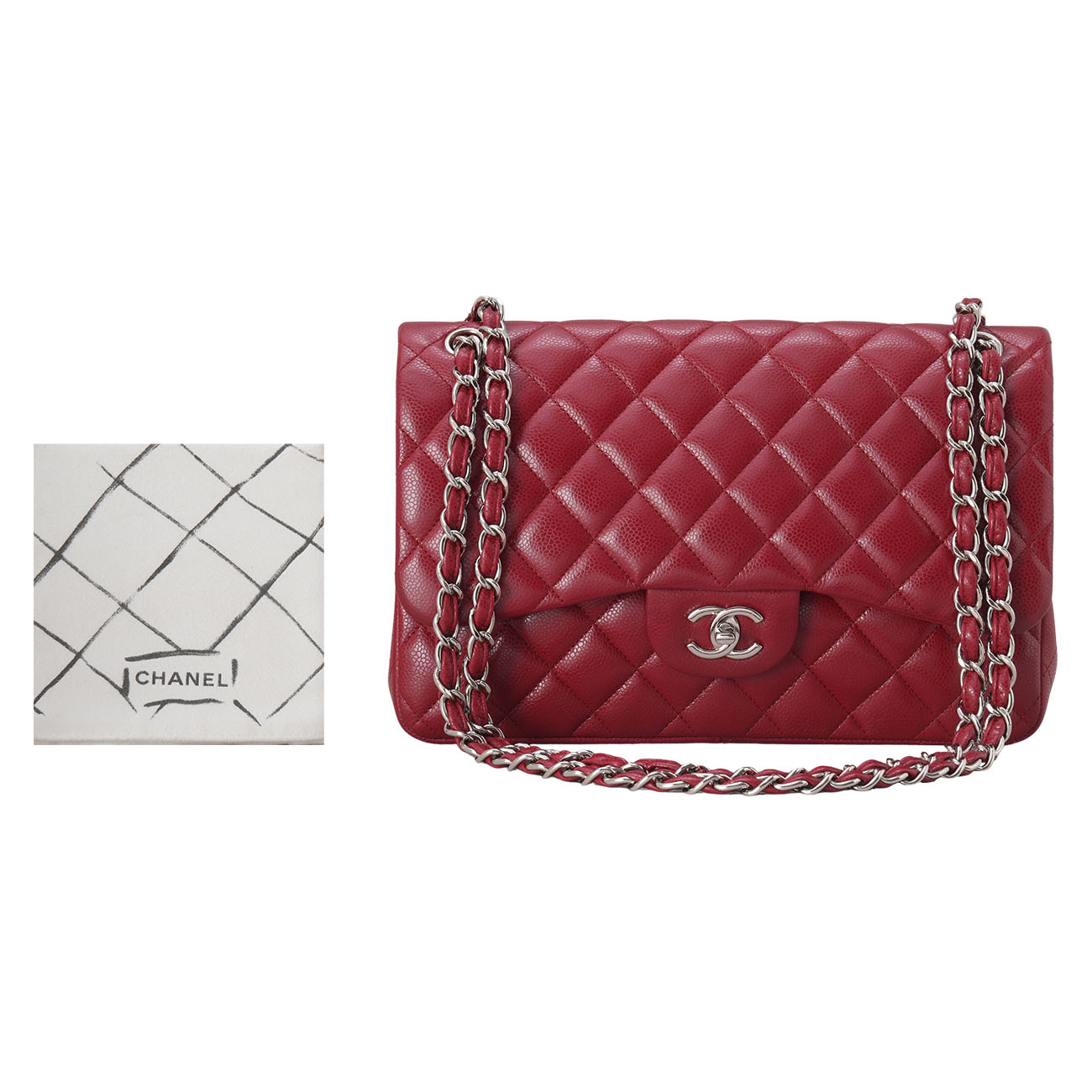 CHANEL(USED)샤넬 캐비어 클래식 라지