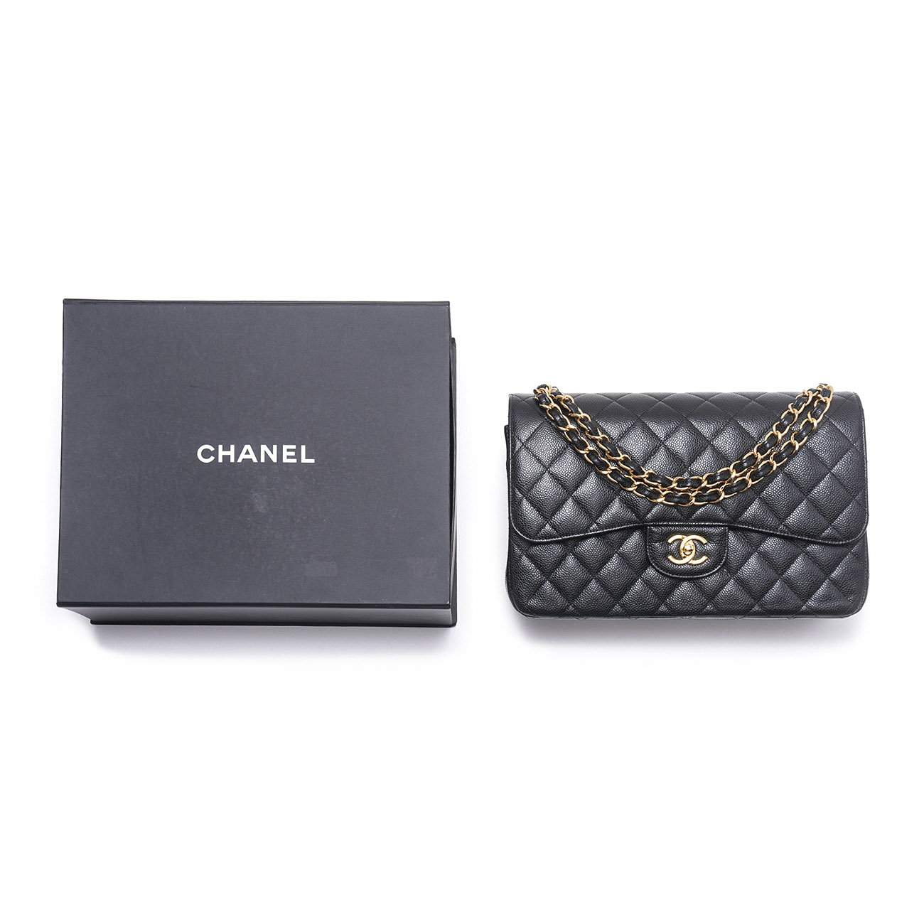 CHANEL(USED)샤넬 캐비어 클래식 라지 플랩백