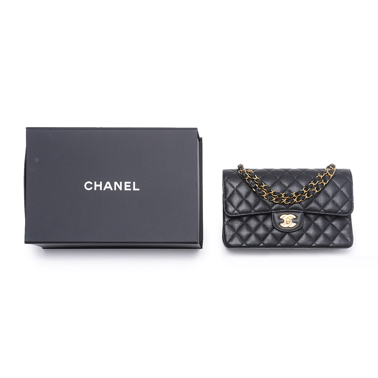 CHANEL(USED)샤넬 캐비어 클래식 스몰 플랩백
