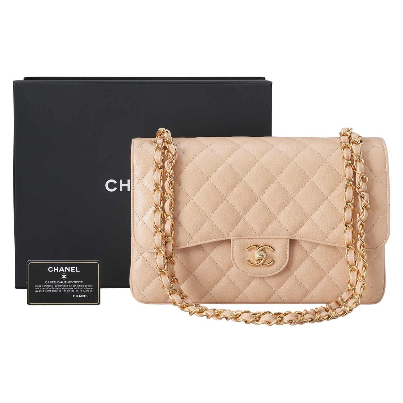 CHANEL(USED)샤넬 캐비어 클래식 라지 플랩백