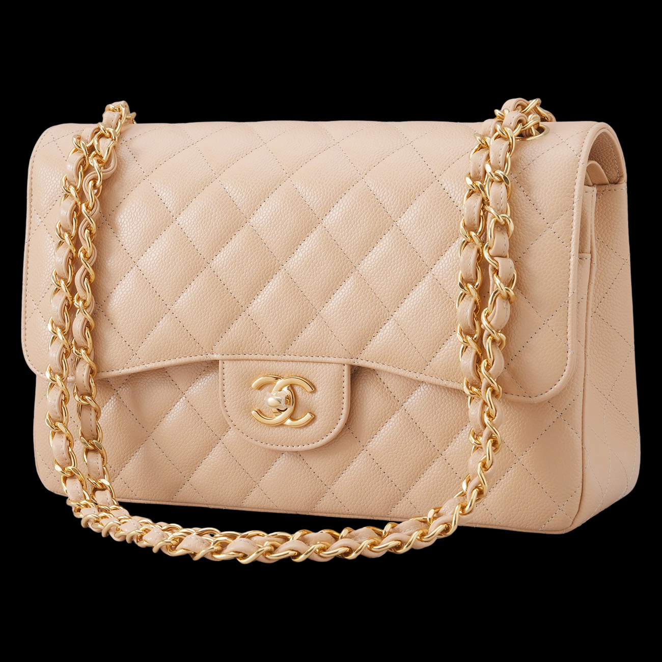 CHANEL(USED)샤넬 캐비어 클래식 라지 플랩백