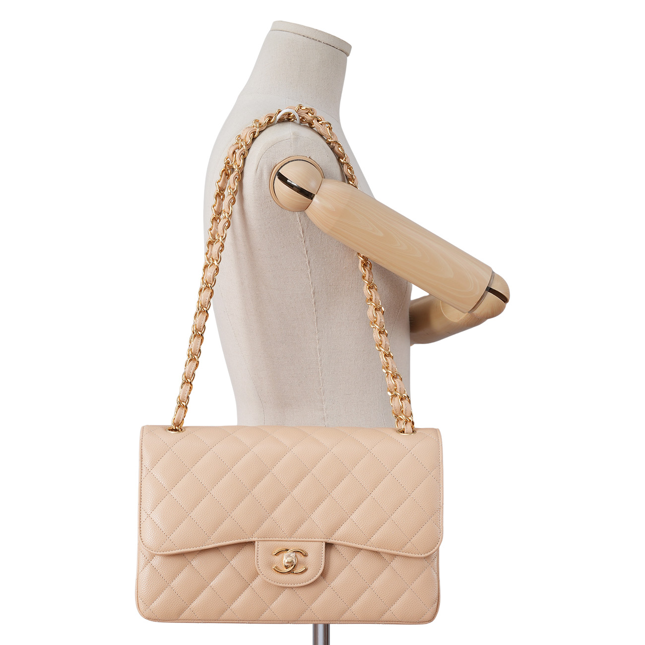 CHANEL(USED)샤넬 캐비어 클래식 라지 플랩백