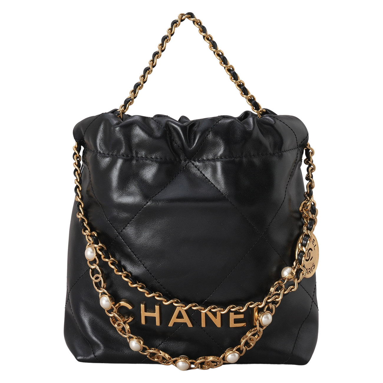 CHANEL(USED)샤넬 시즌 진주 체인 22백 미니