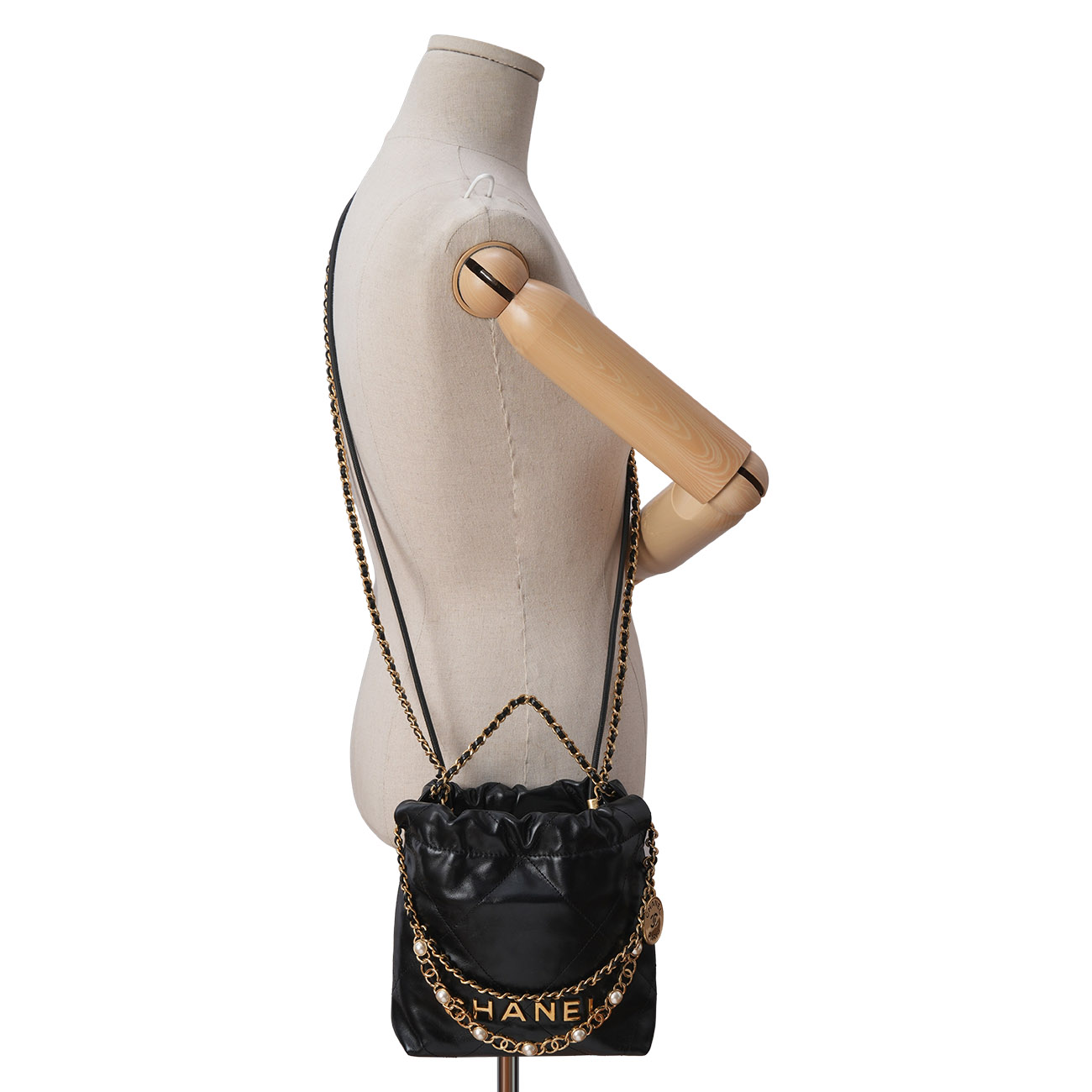 CHANEL(USED)샤넬 시즌 진주 체인 22백 미니