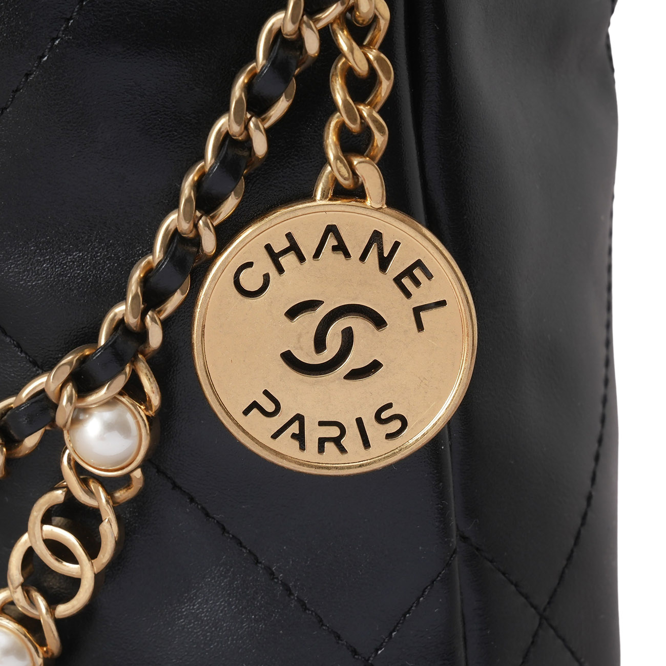 CHANEL(USED)샤넬 시즌 진주 체인 22백 미니