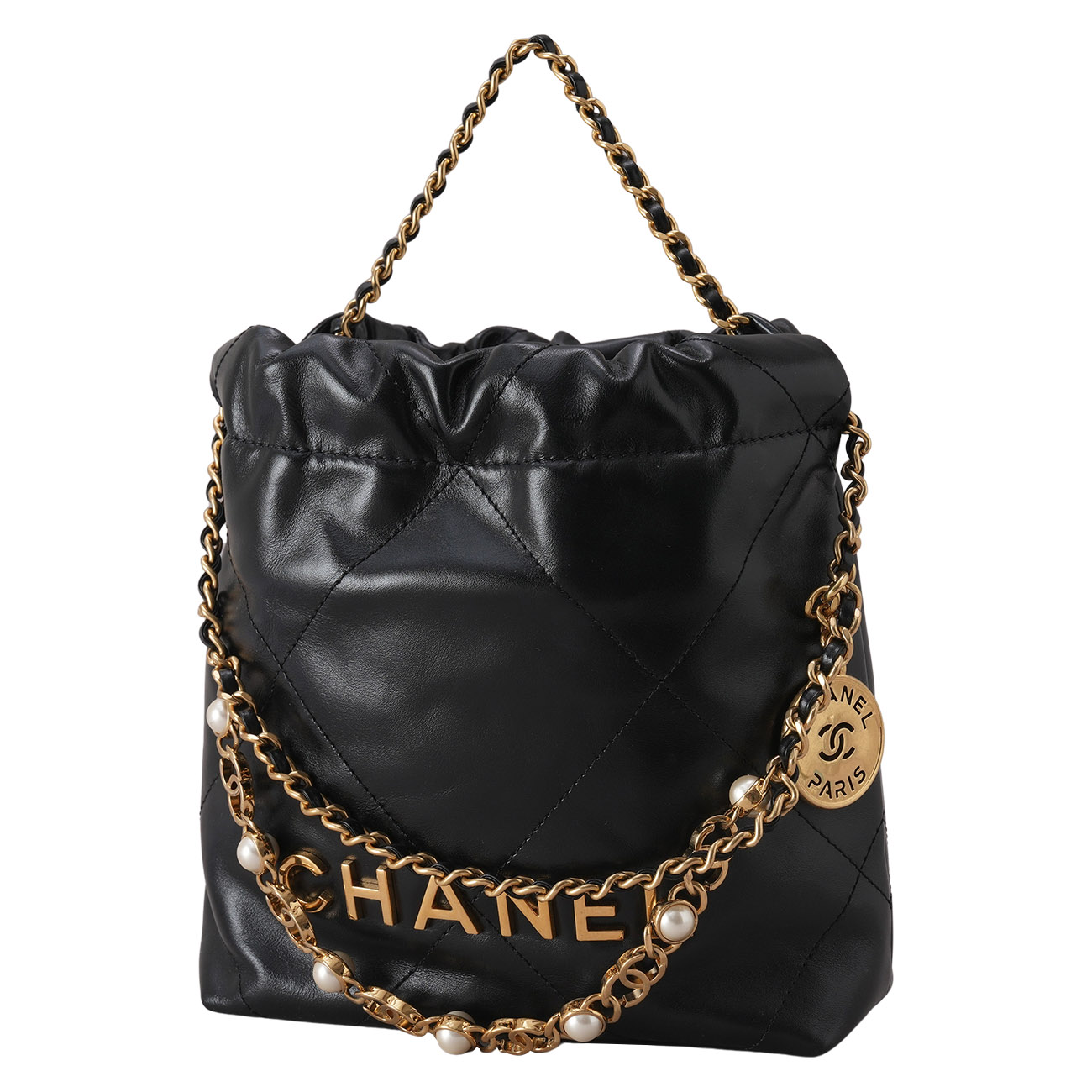 CHANEL(USED)샤넬 시즌 진주 체인 22백 미니
