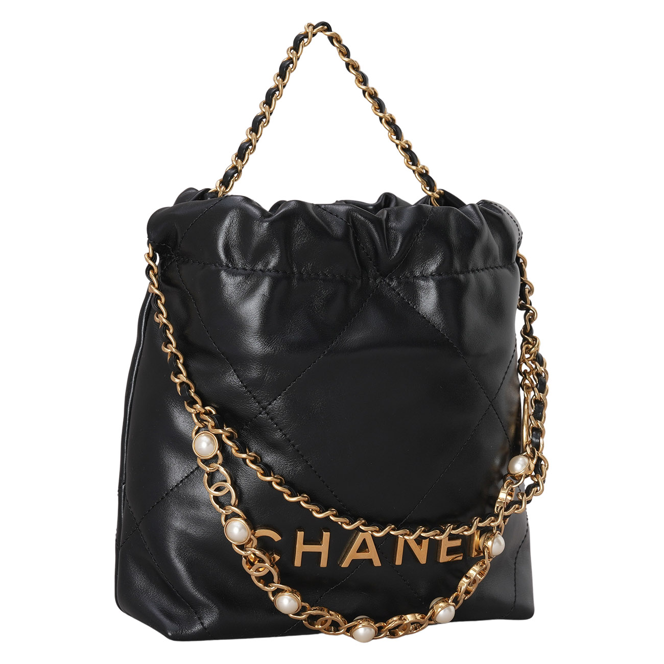 CHANEL(USED)샤넬 시즌 진주 체인 22백 미니