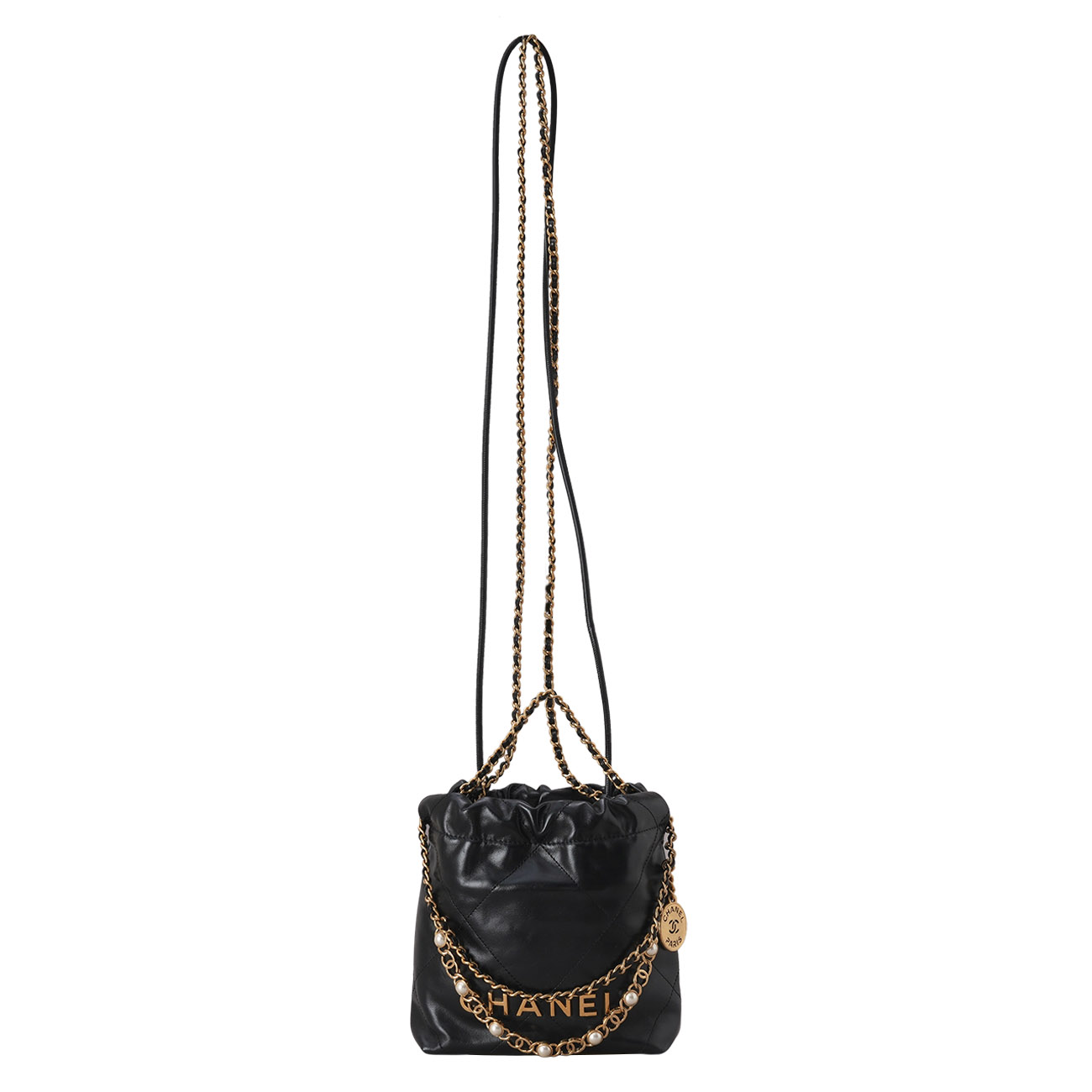 CHANEL(USED)샤넬 시즌 진주 체인 22백 미니