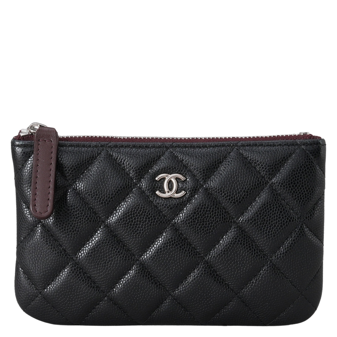 CHANEL(USED)샤넬 캐비어 클래식 미니 파우치 블랙