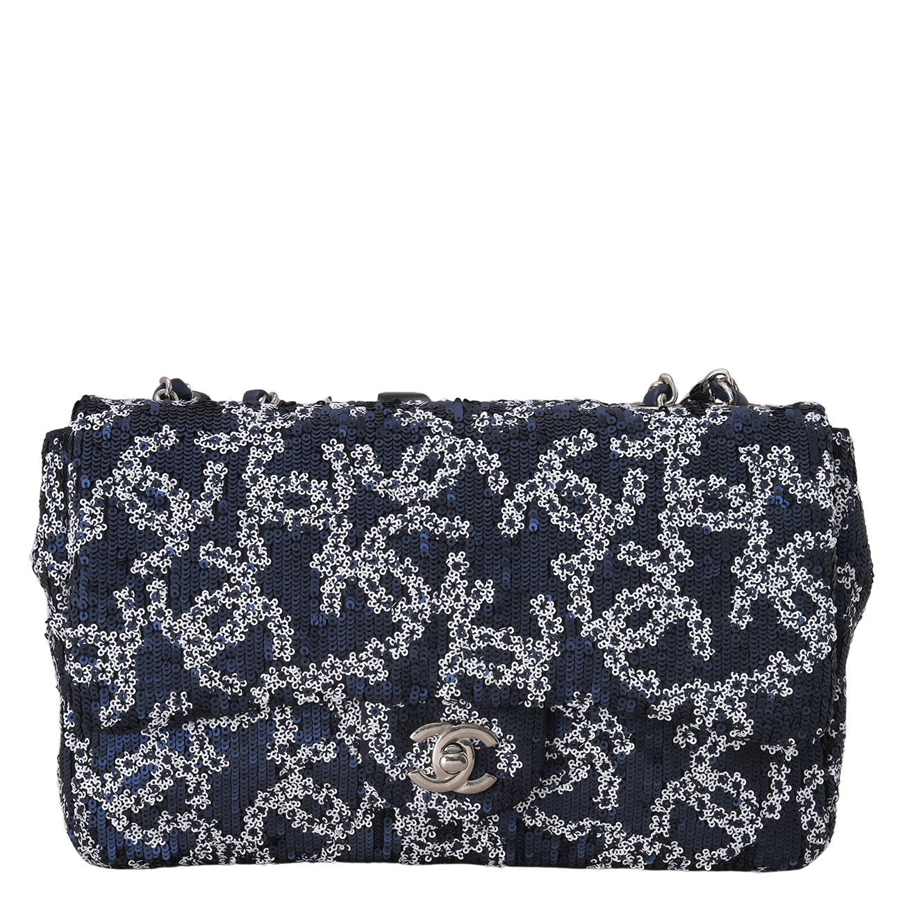 CHANEL(USED)샤넬 시즌 클래식 스팽글 원플랩백