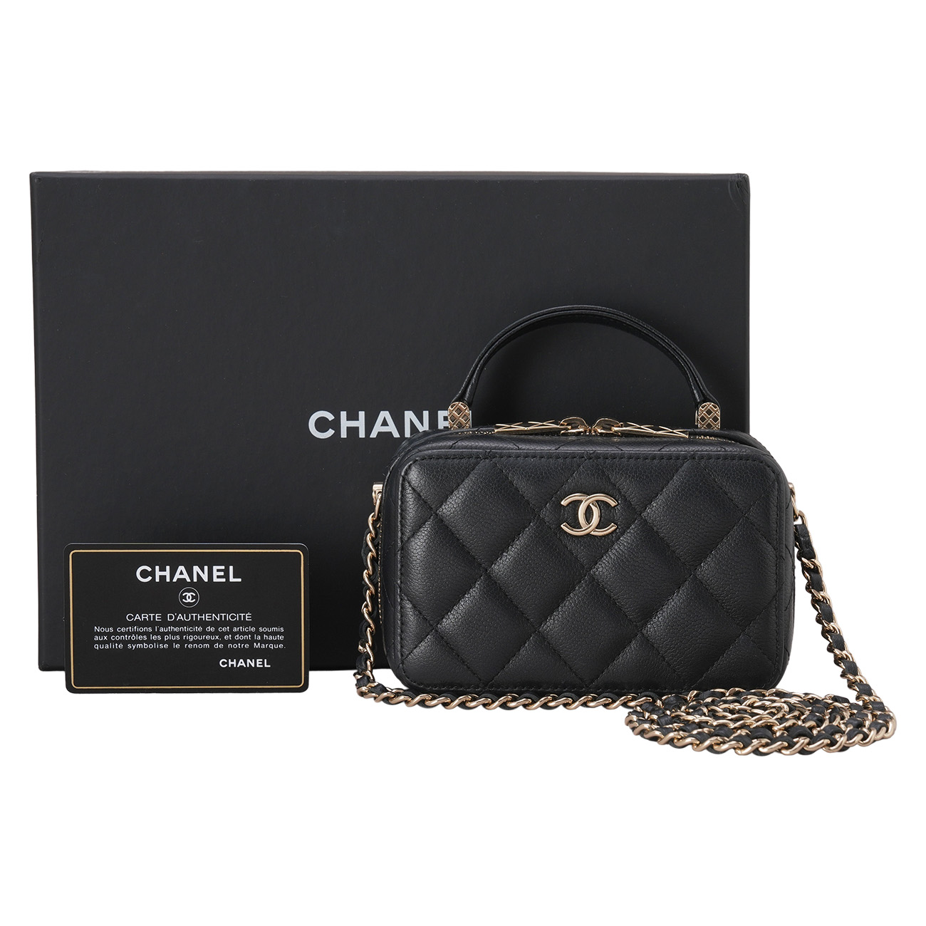 CHANEL(USED)샤넬 베니티 탑핸들 체인백