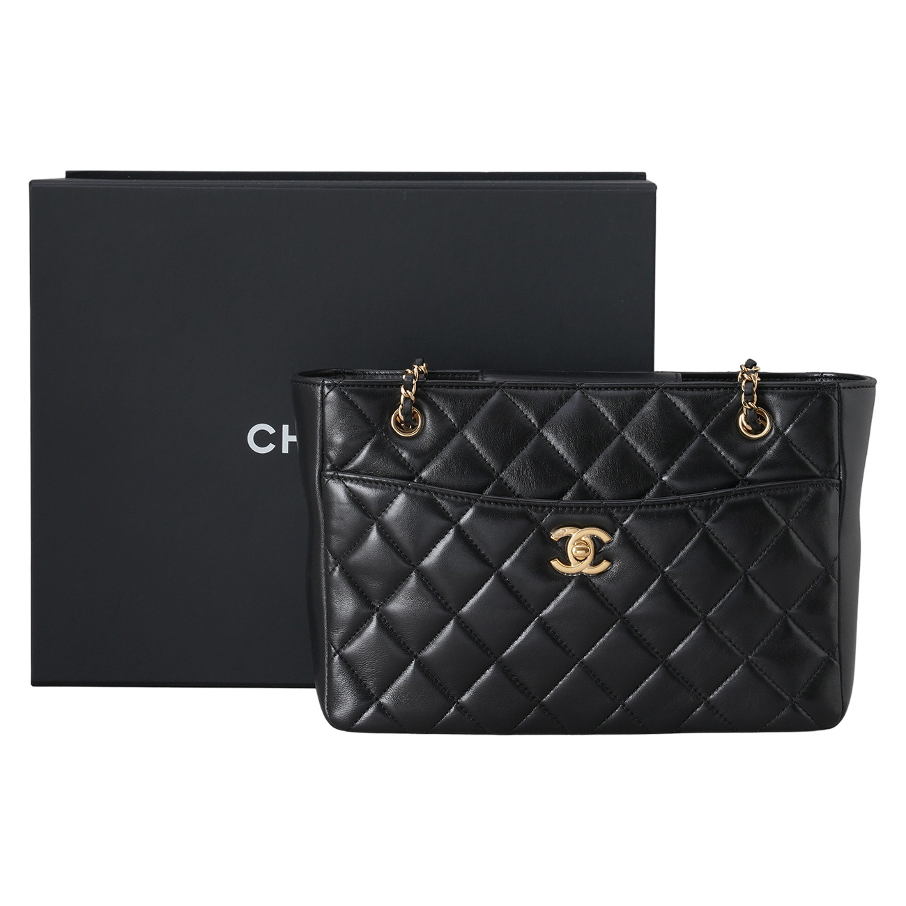 CHANEL(USED)샤넬 시즌 스몰 쇼핑백