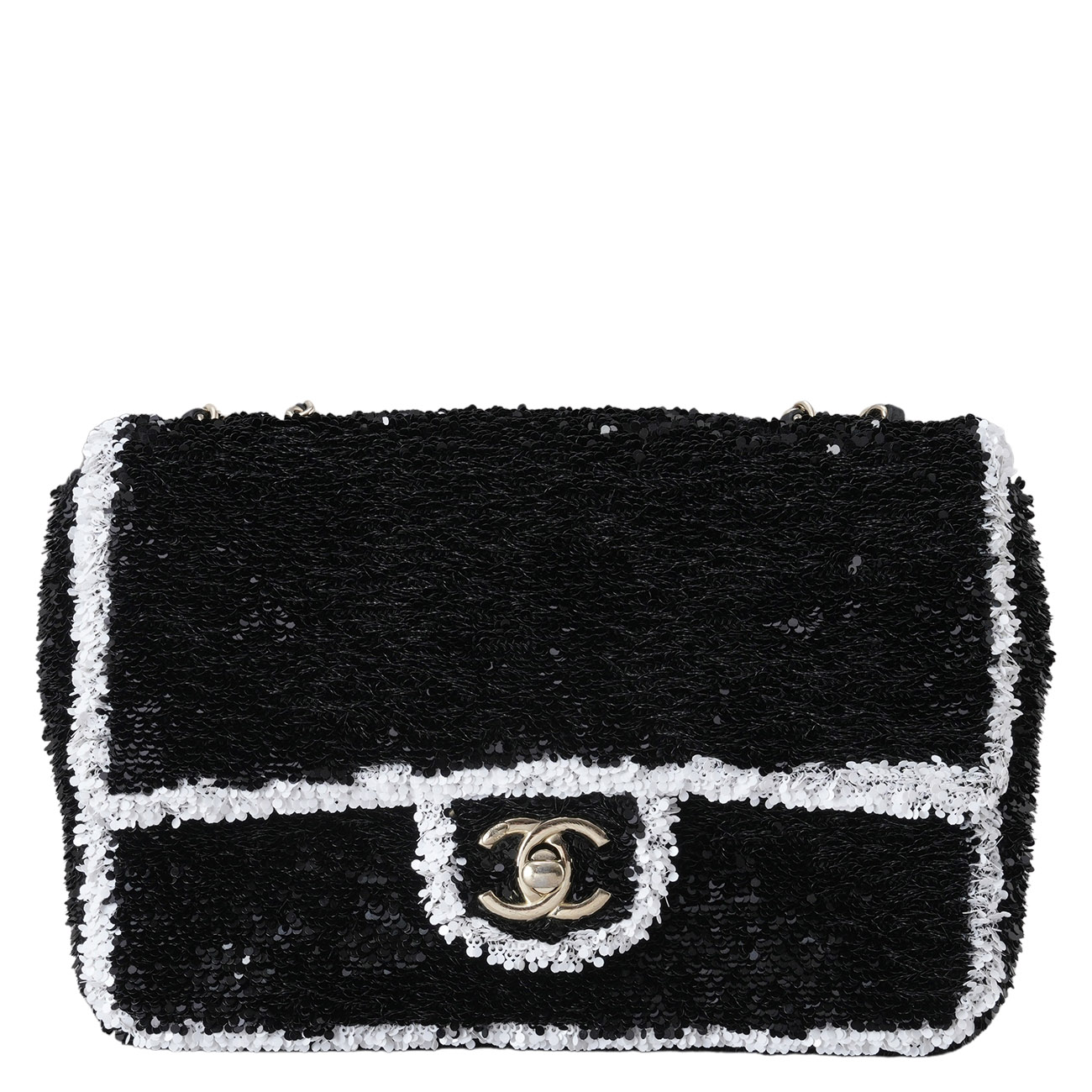 CHANEL(USED)샤넬 AS4561 시즌 스팽글 체인 플랩백