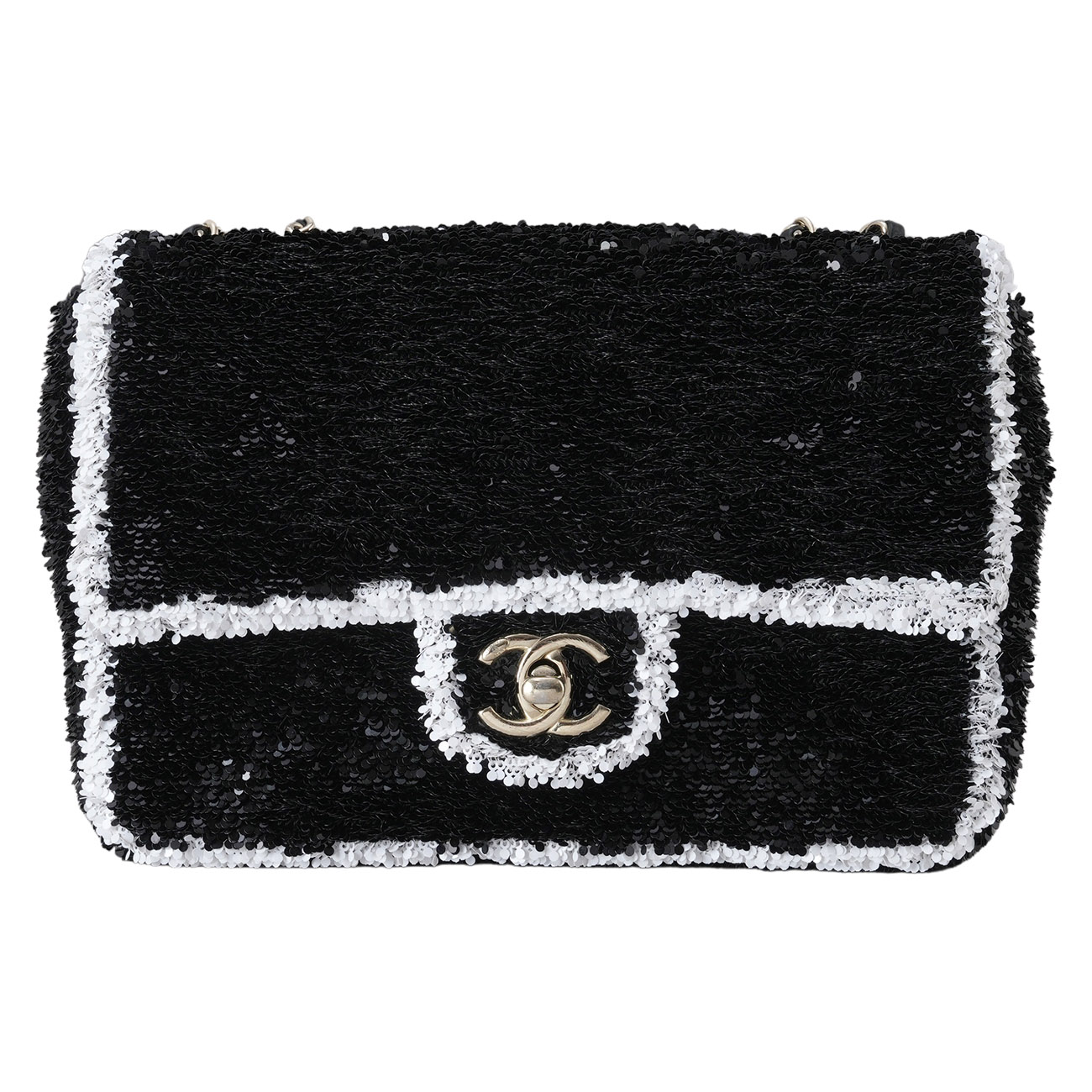 CHANEL(USED)샤넬 AS4561 시즌 스팽글 체인 플랩백