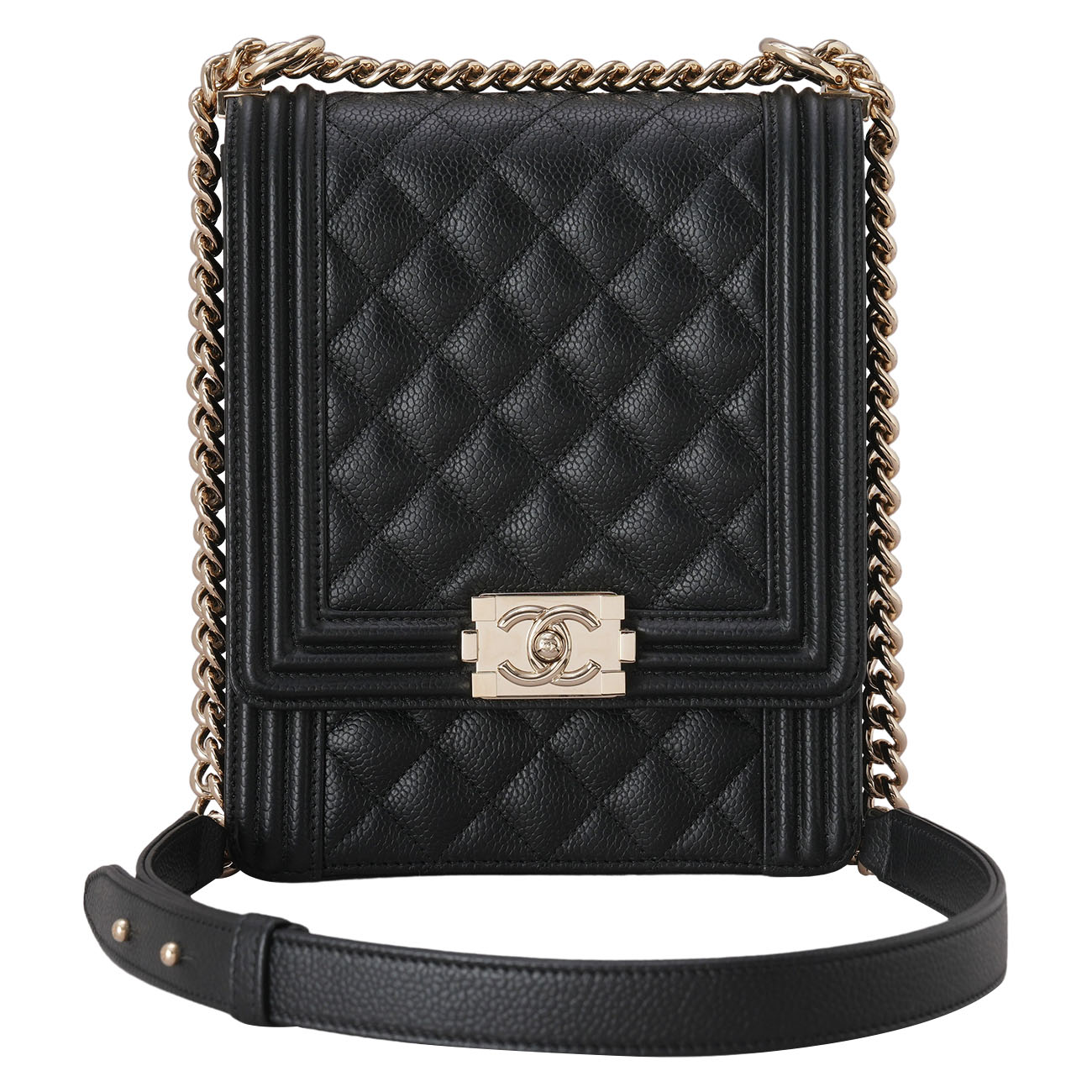 CHANEL(USED)샤넬 AS0130 캐비어 보이샤넬 사첼백