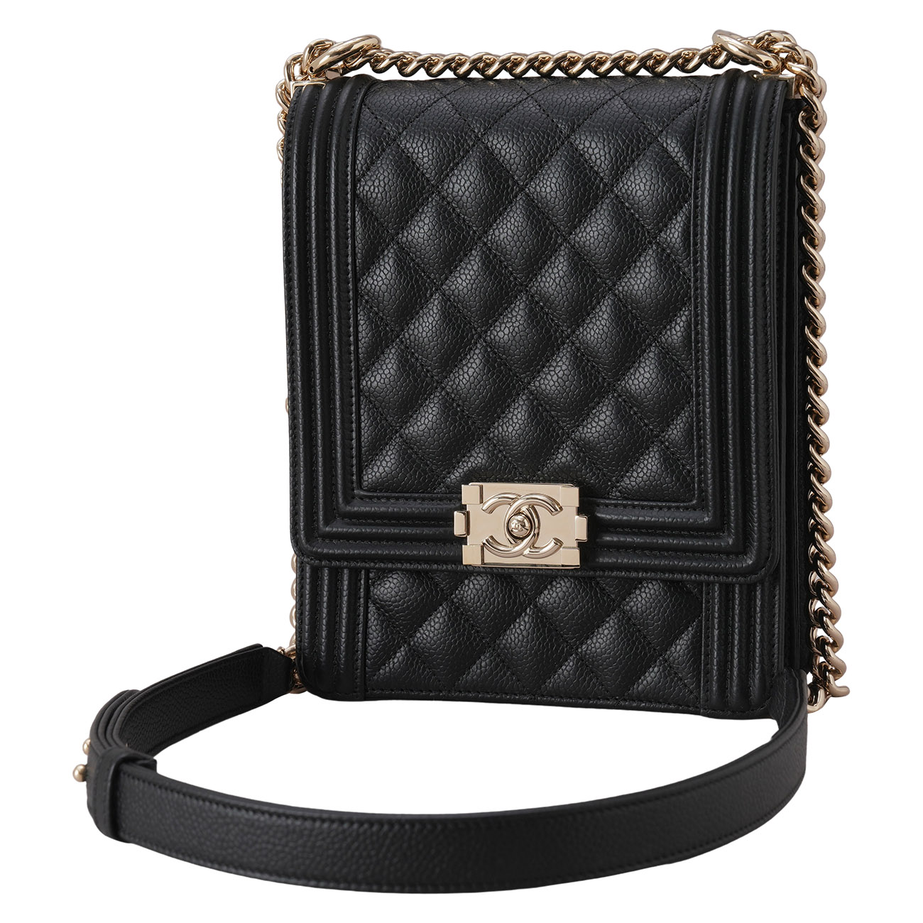 CHANEL(USED)샤넬 AS0130 캐비어 보이샤넬 사첼백