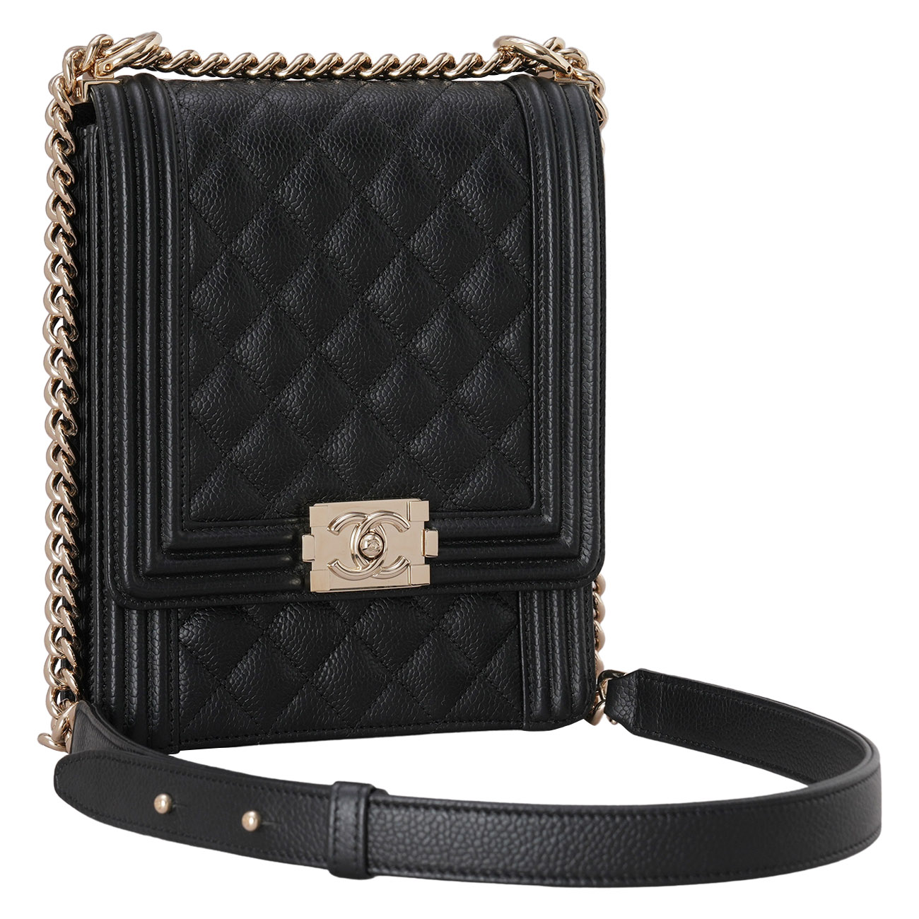 CHANEL(USED)샤넬 AS0130 캐비어 보이샤넬 사첼백