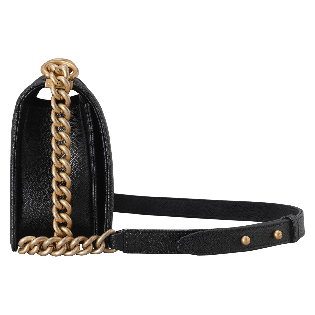 CHANEL(USED)샤넬 캐비어 보이샤넬 미듐 체인 숄더백
