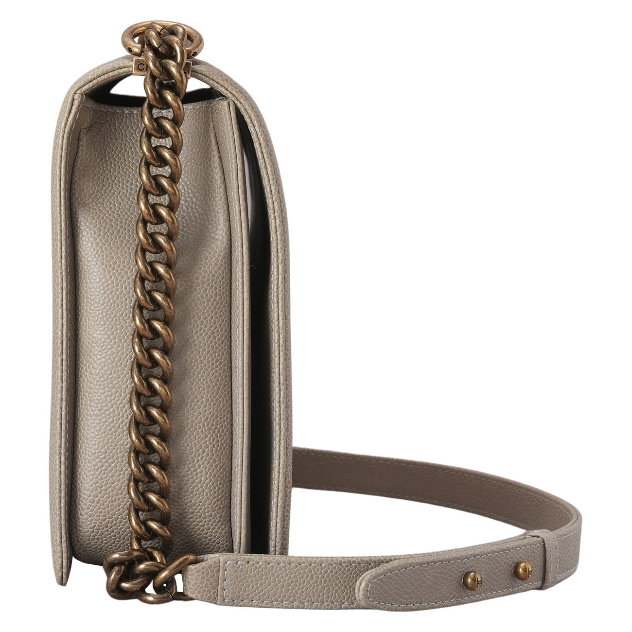 CHANEL(USED)샤넬 캐비어 보이샤넬 라지