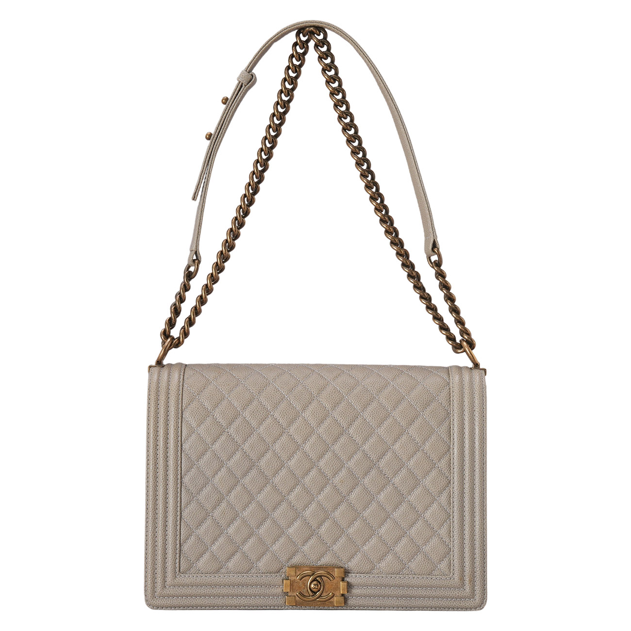 CHANEL(USED)샤넬 캐비어 보이샤넬 라지