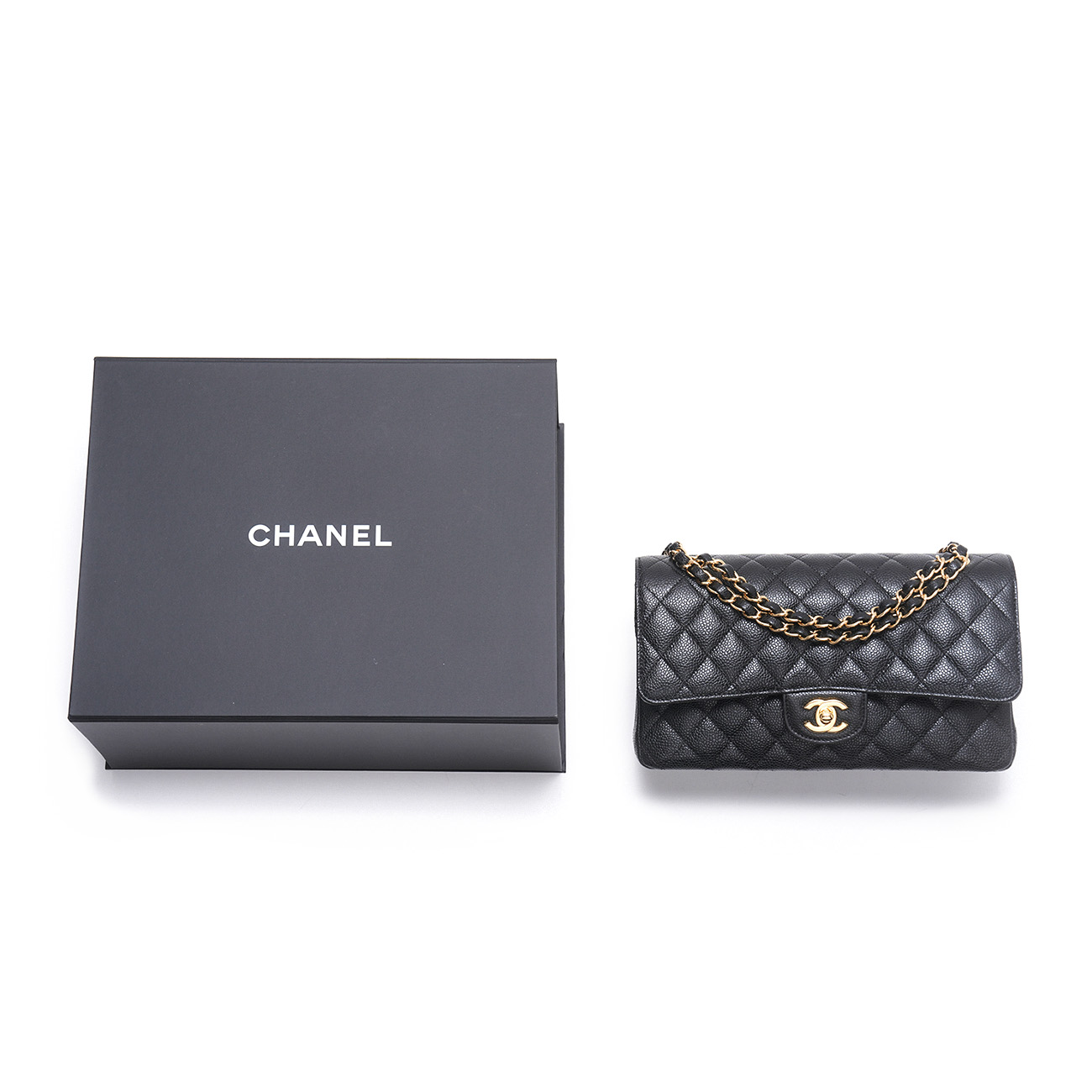 CHANEL(USED)샤넬 캐비어 클래식 미듐 플랩백