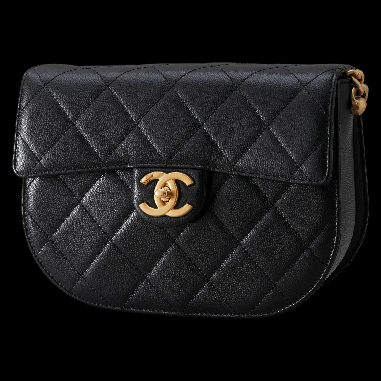 CHANEL(USED)샤넬 AS2485 시즌 캐비어 메신저백 스몰