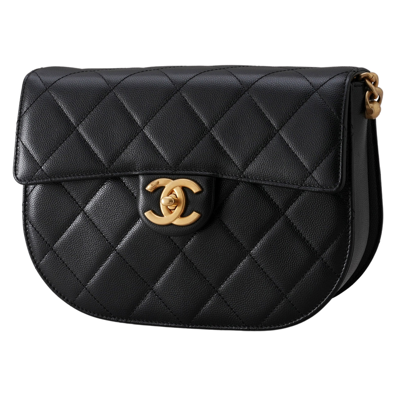 CHANEL(USED)샤넬 AS2485 시즌 캐비어 메신저백 스몰