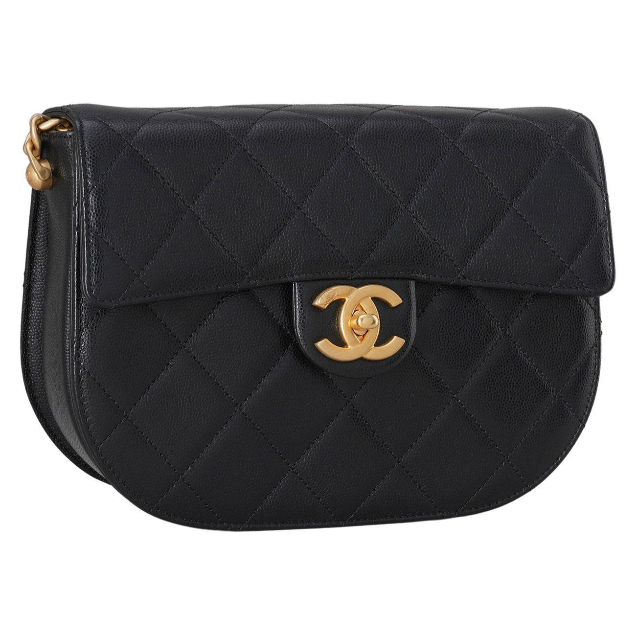CHANEL(USED)샤넬 AS2485 시즌 캐비어 메신저백 스몰