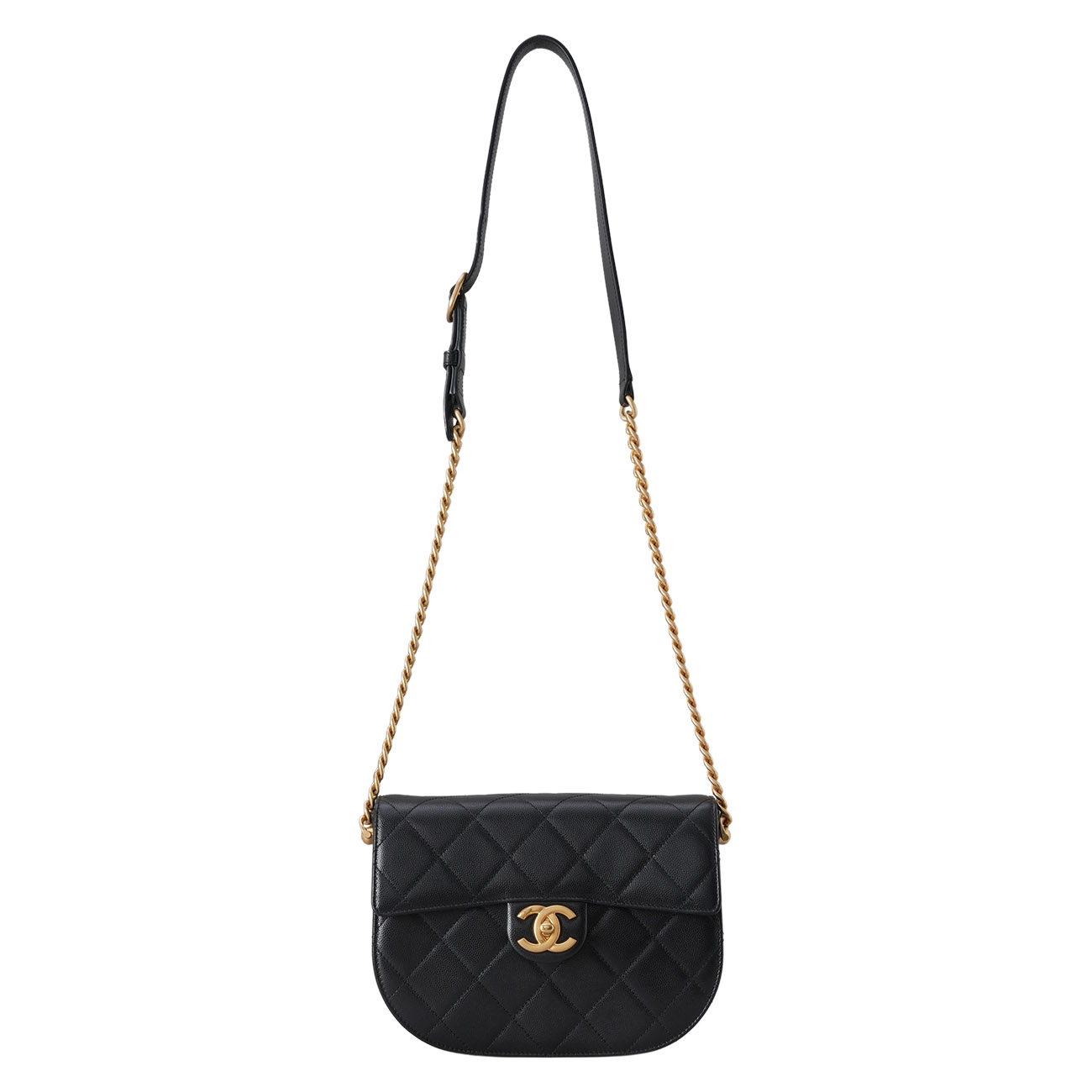 CHANEL(USED)샤넬 AS2485 시즌 캐비어 메신저백 스몰