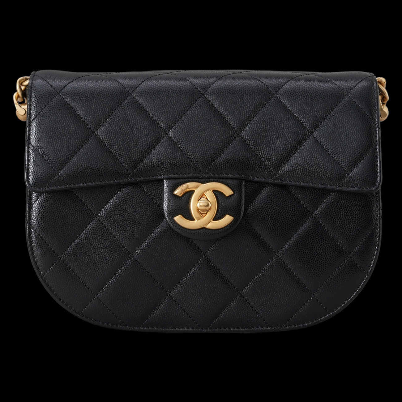 CHANEL(USED)샤넬 AS2485 시즌 캐비어 메신저백 스몰