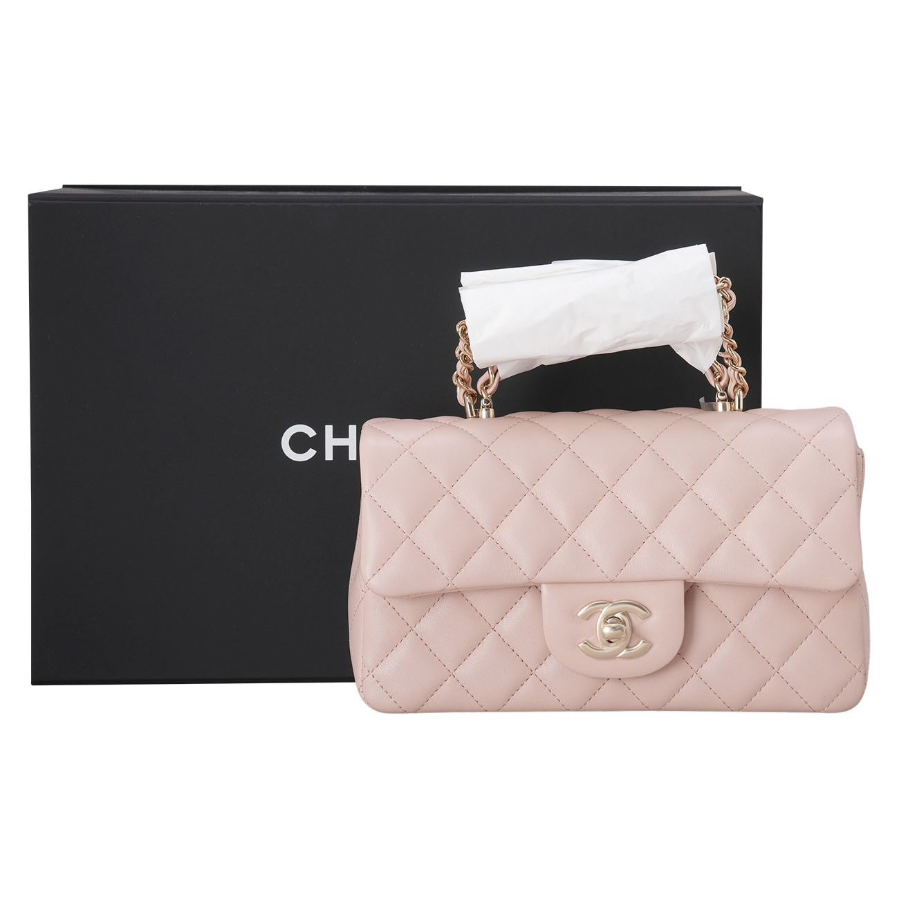 CHANEL(USED)샤넬 26C 클래식 뉴미니 탑핸들 플랩백