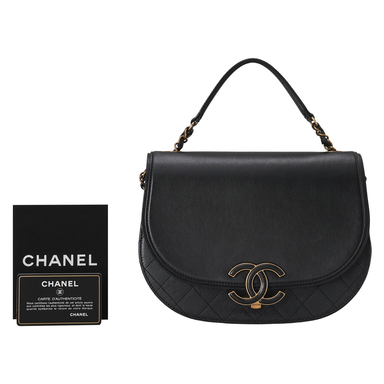 CHANEL(USED)샤넬 시즌 탑핸들 크로스백