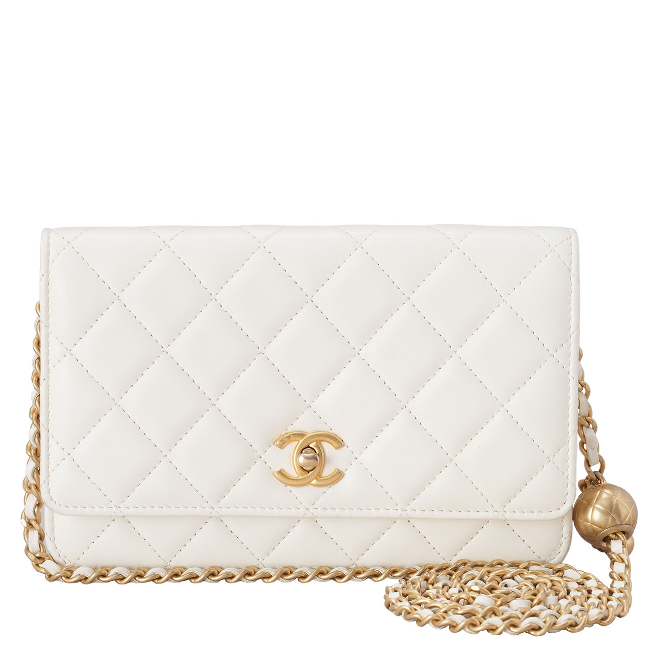 CHANEL(USED)샤넬 램스킨 클래식 WOC 골든볼