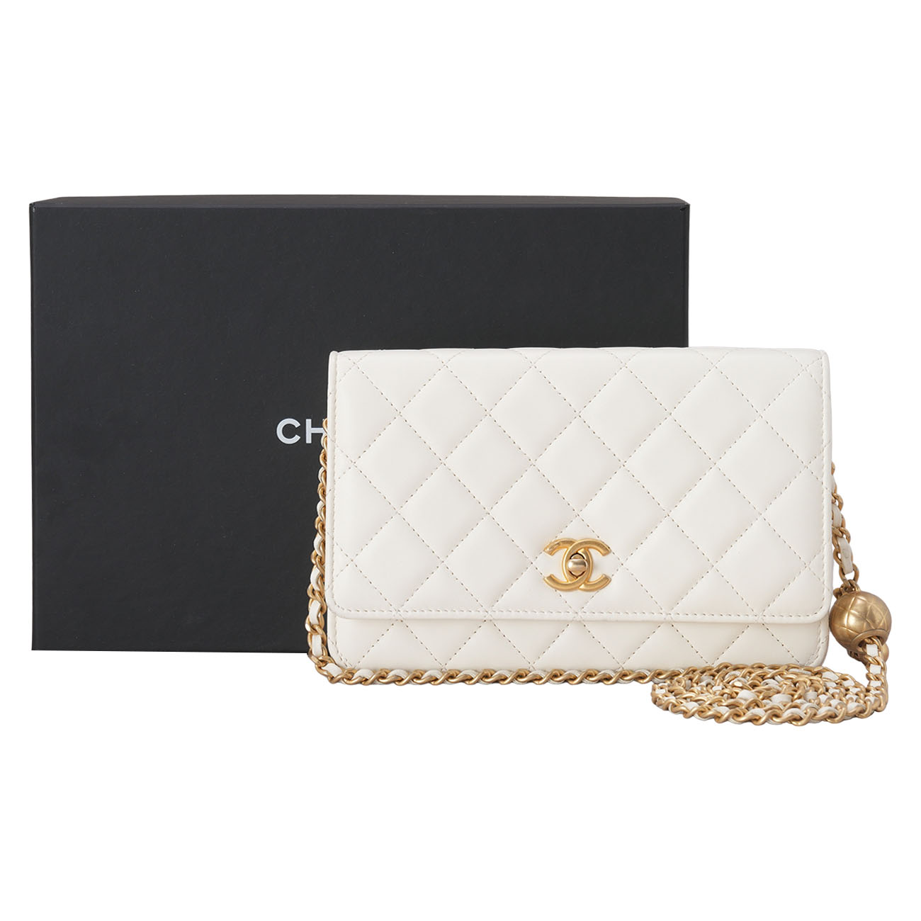 CHANEL(USED)샤넬 램스킨 클래식 WOC 골든볼