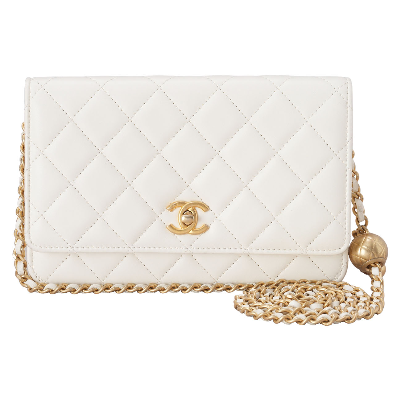 CHANEL(USED)샤넬 램스킨 클래식 WOC 골든볼