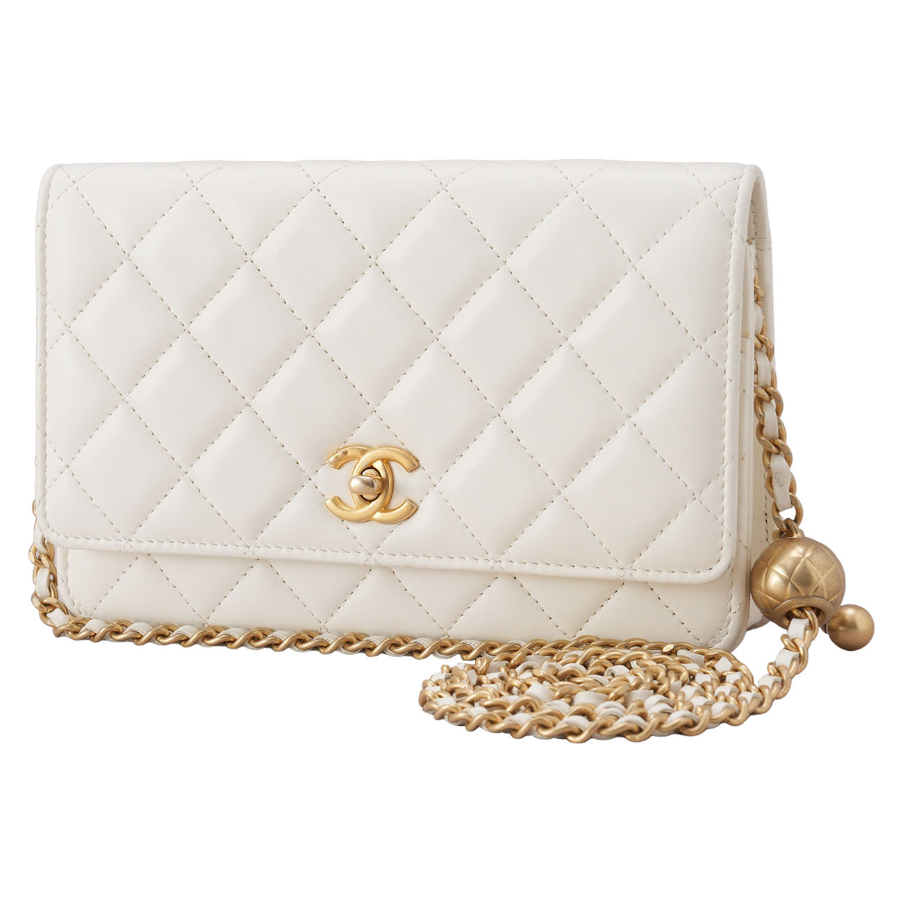 CHANEL(USED)샤넬 램스킨 클래식 WOC 골든볼