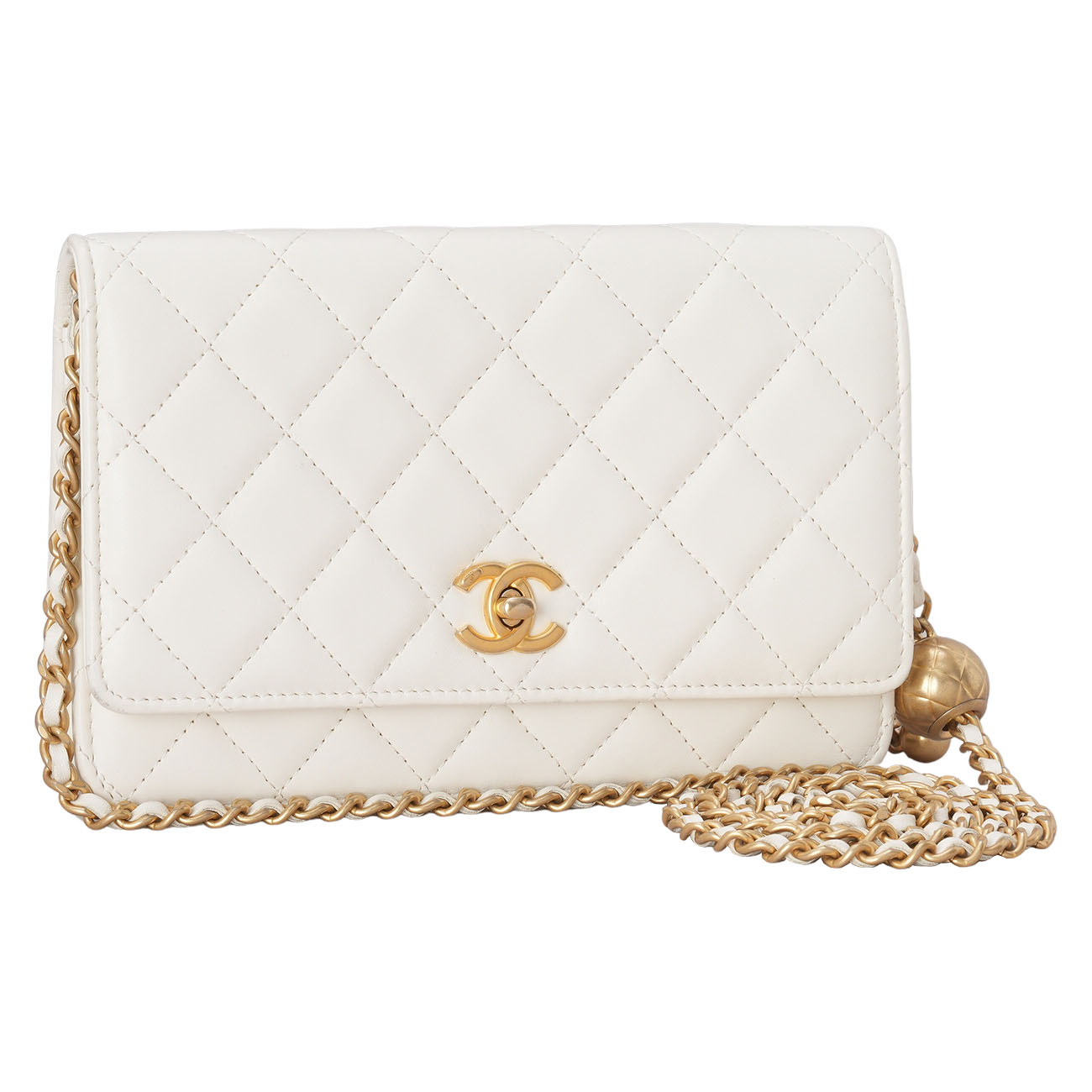 CHANEL(USED)샤넬 램스킨 클래식 WOC 골든볼