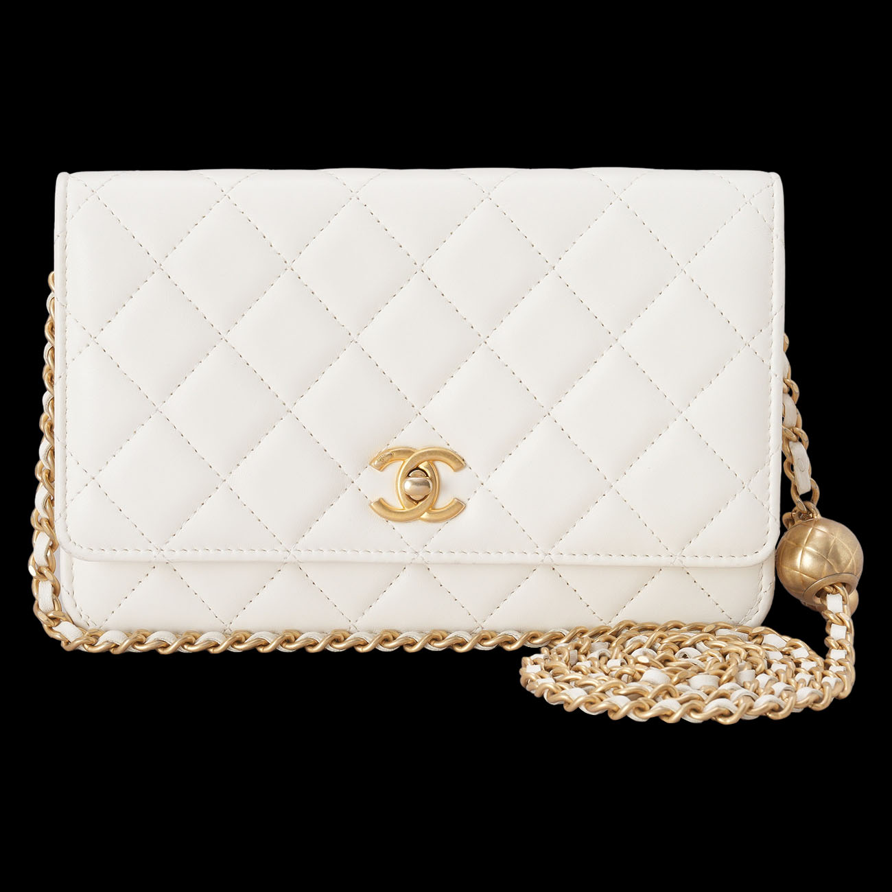 CHANEL(USED)샤넬 램스킨 클래식 WOC 골든볼