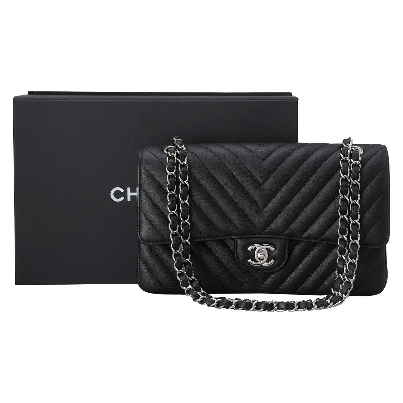 CHANEL(USED)샤넬 쉐브론 클래식 미듐 플랩백