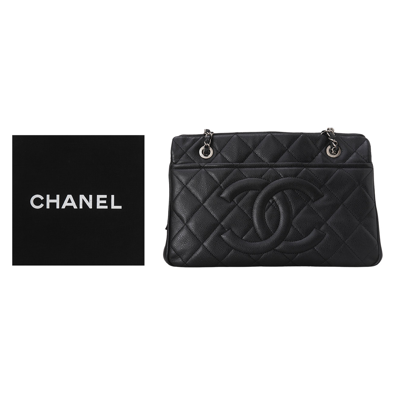 CHANEL(USED)샤넬 시즌 캐비어 체인 숄더백