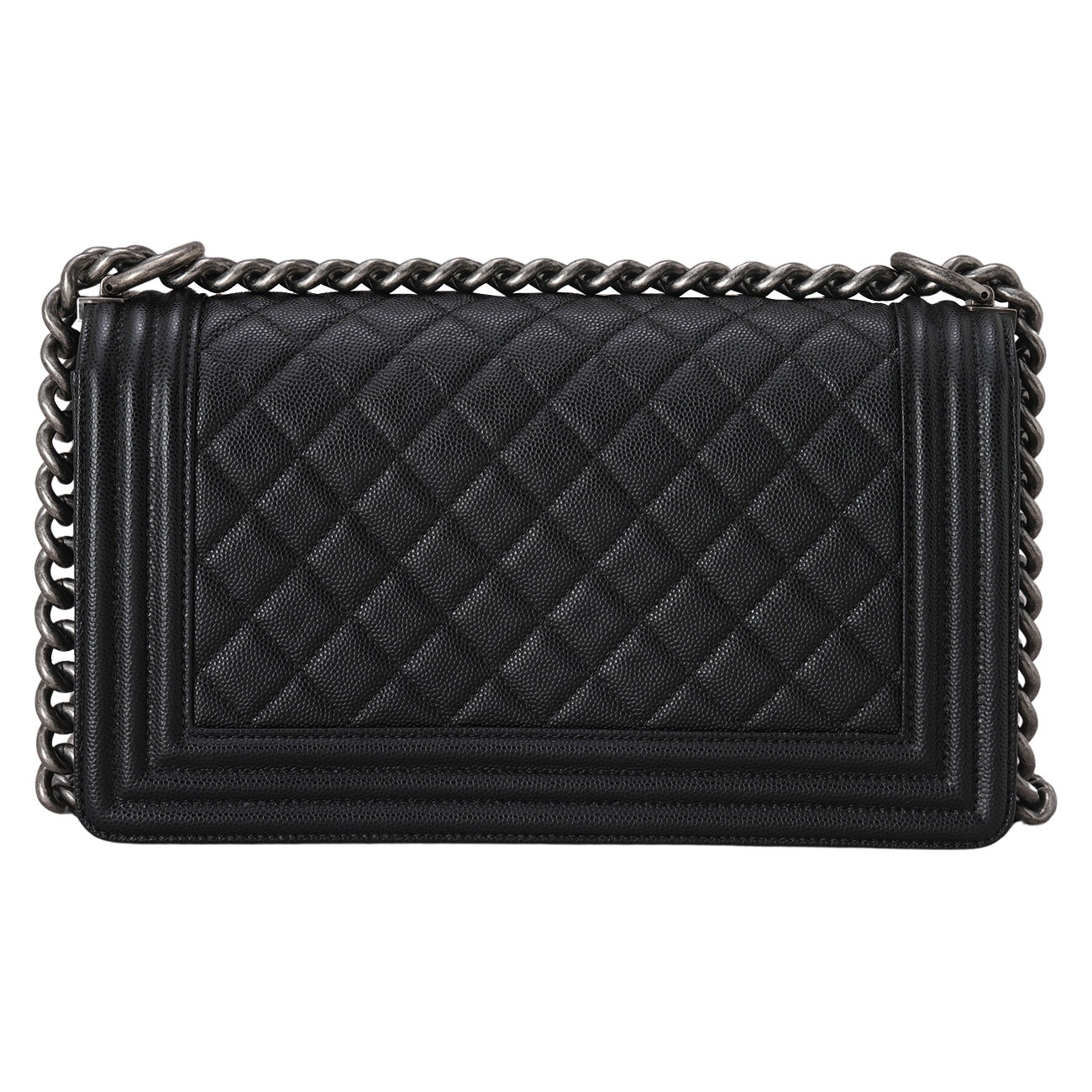 CHANEL(USED)샤넬 캐비어 보이샤넬 미듐