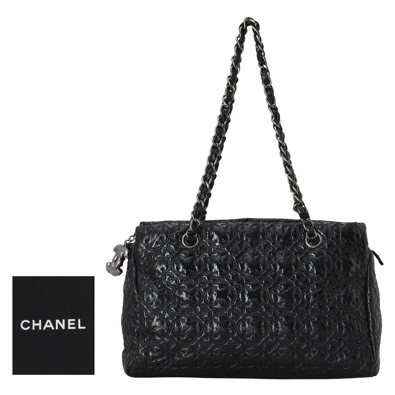 CHANEL(USED)샤넬 시즌 페이던트 체인 정방 숄더백
