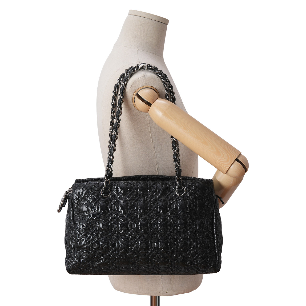 CHANEL(USED)샤넬 시즌 페이던트 체인 정방 숄더백
