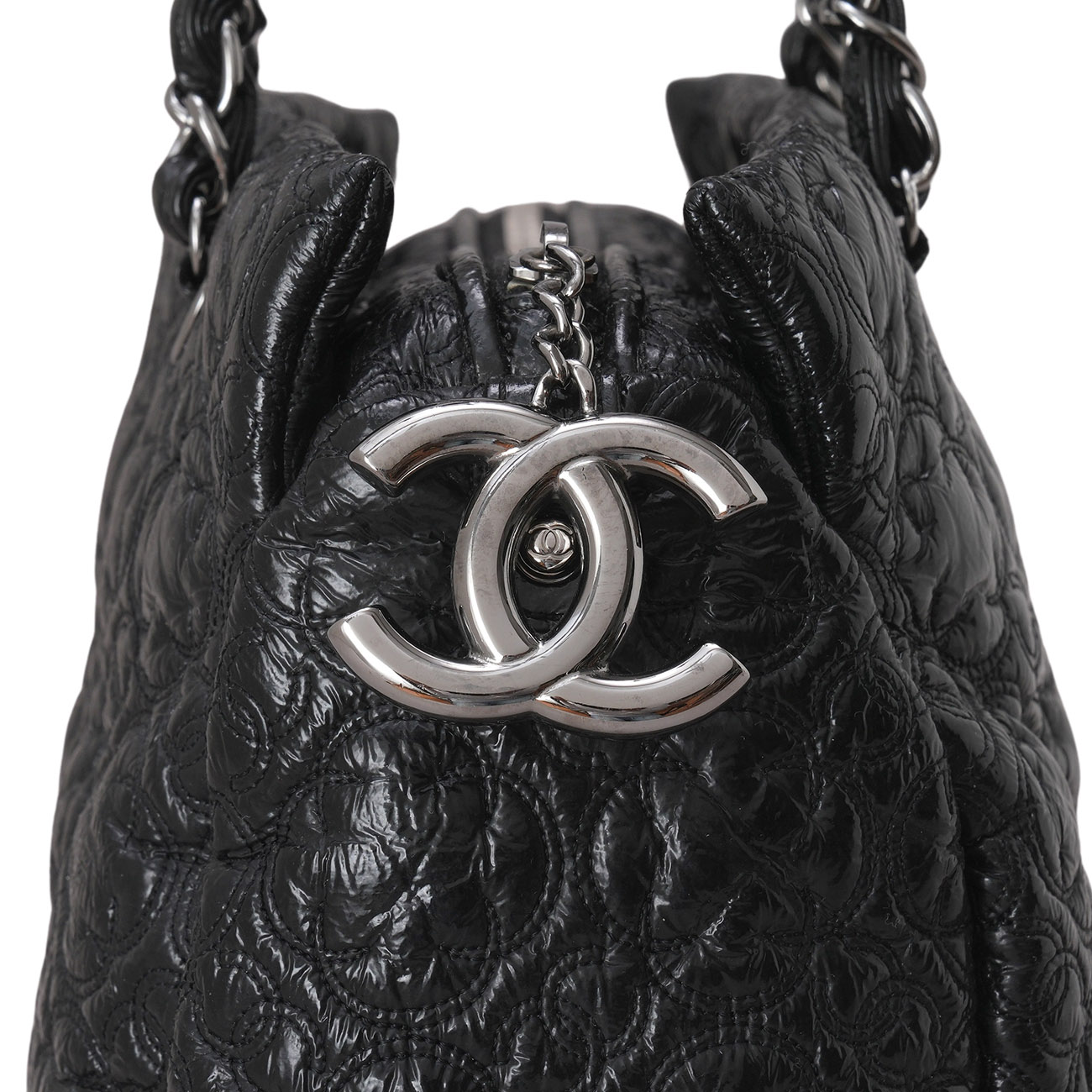 CHANEL(USED)샤넬 시즌 페이던트 체인 정방 숄더백