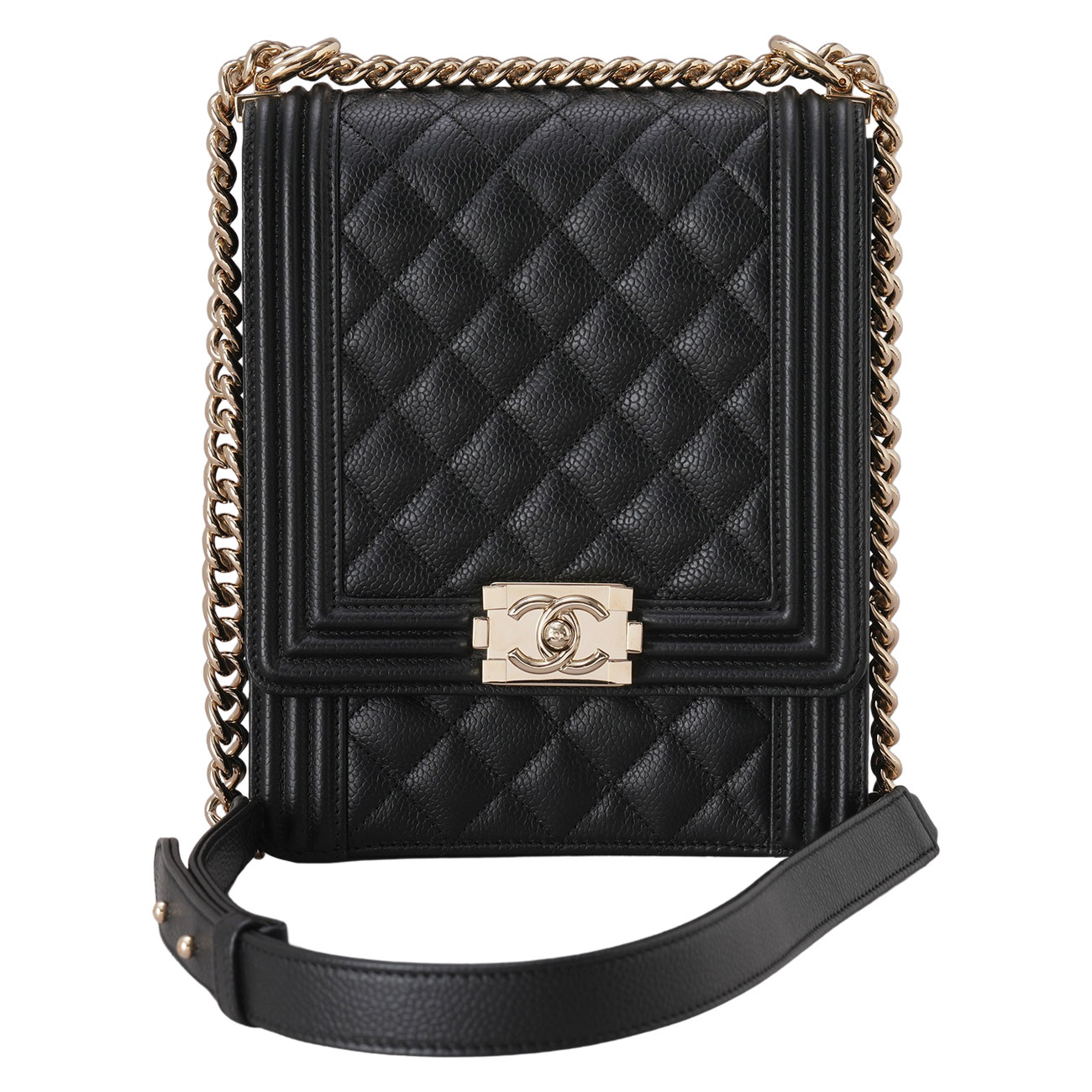 CHANEL(USED)샤넬 캐비어 보이샤넬 사첼백