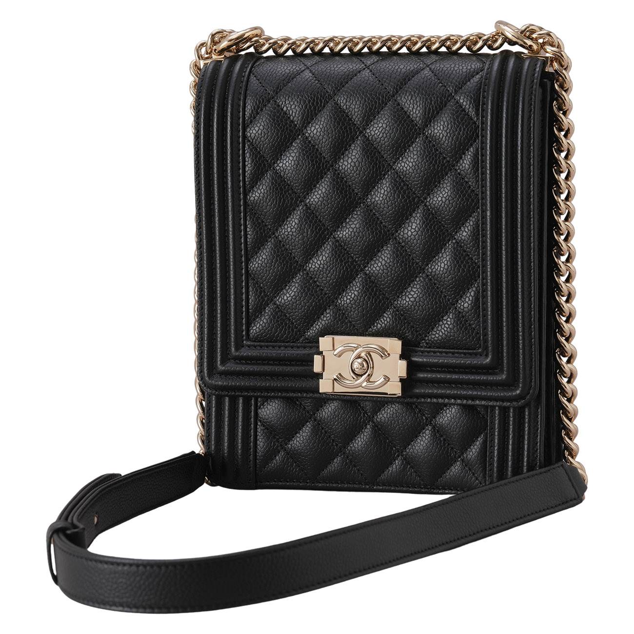 CHANEL(USED)샤넬 캐비어 보이샤넬 사첼백