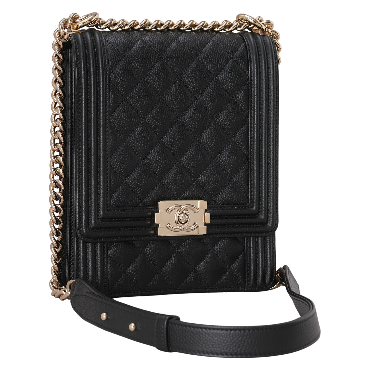 CHANEL(USED)샤넬 캐비어 보이샤넬 사첼백